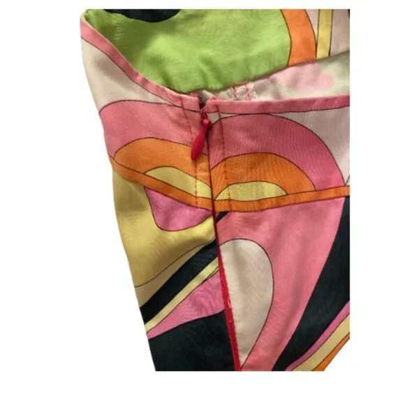 Emilio Pucci Printed Multicolor Mini Dress VINTAGE - Picture 6 of 8